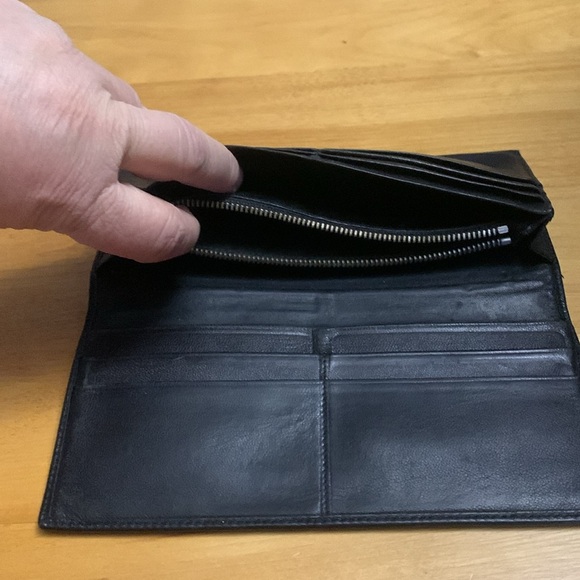 Loewe Black Soft Leather Wallet Bifold Unisex Slim Wallet Nappa GUC - Picture 5 of 16